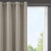 Zasłony - Eurofirany Zasłona Logan 140x175 Ciemnobeżowa ex-zas-logan-capu-140x175-przel - miniaturka - grafika 1