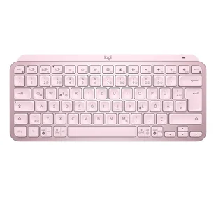 Logitech MX Keys Mini Minimalist Wireless Illuminated Keyboard klawiatura RF Wireless + Bluetooth QWERTZ Niemiecki Różowy - Klawiatury - miniaturka - grafika 1