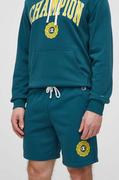 Spodenki męskie - Champion szorty męskie kolor zielony melanżowe 219850 - miniaturka - grafika 1