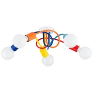 Lampy sufitowe - Lampa sufitowa wisząca Farta multikolor 5xE27x15W dziecięca wym: 17 x 55 x 55 cm metal Alfa - miniaturka - grafika 1