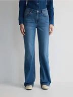 Spodnie damskie - Reserved - Jeansy straight - niebieski - miniaturka - grafika 1