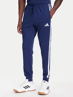 Spodnie sportowe męskie - adidas Spodnie dresowe Essential 3-Stripes JD1878 Niebieski Regular Fit - miniaturka - grafika 1