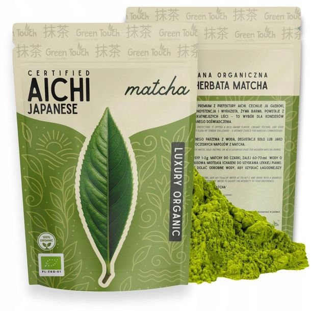 Herbata matcha japońska AICHI LUKSUSOWA 50 g CERTYFIKOWANA BIO Green Touch