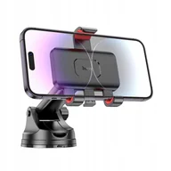 Pozostałe akcesoria do telefonów - Uchwyt Samochodowy Do Szyby Kokpitu Hoco H22 Czarny Od 4,7 Do 7 Cali Do Samochodu Na Telefon Do Telefonu Chwytak Phone Holder - miniaturka - grafika 1