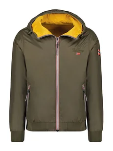 Geographical Norway Dwustronna kurtka przejściowa "Arrivial" w kolorze żółto-oliwkowym - Kurtki męskie - miniaturka - grafika 1