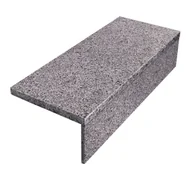 Kostki brukowe i krawężniki - Schody granitowe 80 cm ciemnoszare stopnica+podstopnica DLH - miniaturka - grafika 1