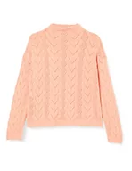 Swetry damskie - United Colors of Benetton Damski sweter Lupetto M/L 1244d2017, różowy brzoskwiniowy 0k7, XS - miniaturka - grafika 1