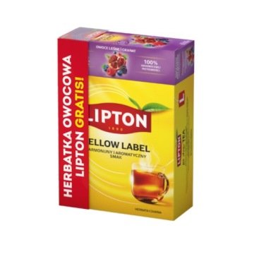 Lipton Herbata czarna Yellow Label 92 torebki Herbatka owocowa