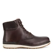 Botki męskie - Trzewiki Rieker 39430-25 Brązowy - miniaturka - grafika 1
