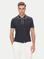 Koszulki męskie - Baldessarini Polo B4 10063.5283 Granatowy Regular Fit - miniaturka - grafika 1