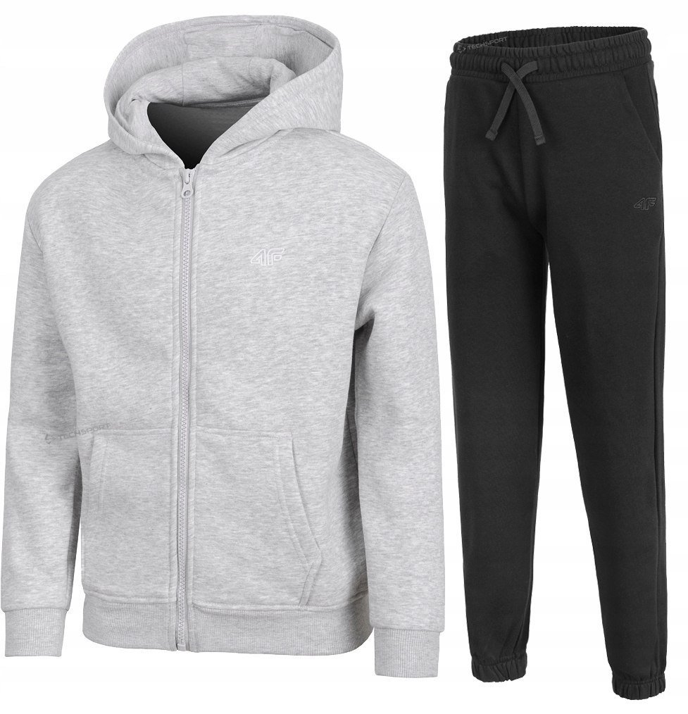 4F CHĹOPIÄCY DRES KOMPLET BLUZA ROZPINANA SPODNIE / rozm 158