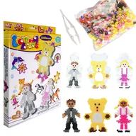 Prace ręczne dla dzieci - Koraliki do prasowania Zestaw Podkładki Szablony Prasowanki DIY - miniaturka - grafika 1