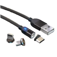 Adaptery i przejściówki - KABEL MAGNETYCZNY 3A QUICK FAST CHARGE 3 ADAPTERY - miniaturka - grafika 1