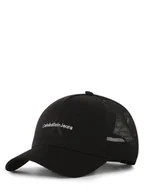 Czapki męskie - Calvin Klein Jeans Czapka męska Mężczyźni Bawełna czarny jednolity, ONE SIZE - miniaturka - grafika 1