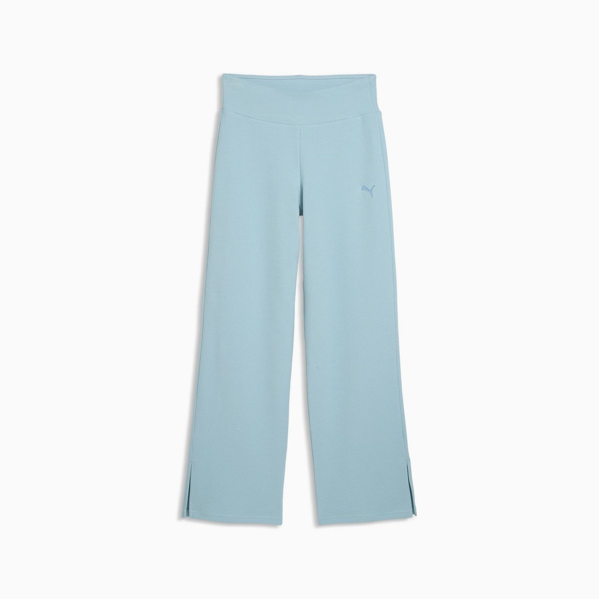 Spodnie damskie Puma ESS ELEVATED HW STRAIGHT LEG niebieskie 69181547 r L