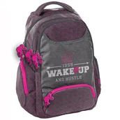 Plecaki szkolne i tornistry - Plecak szkolny dla dziewczynki szary Barbie Barbie  trzykomorowy - miniaturka - grafika 1