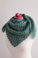 Apaszki i szaliki damskie - Chusta apaszka butelkowa na szydełku - miniaturka - grafika 1