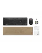Zestawy myszka + klawiatura - lenovo Zestaw bezprzewodowej klawiatury i myszy Essential Gen2 czarny US English 4X31N50708 4X31N50708 - miniaturka - grafika 1