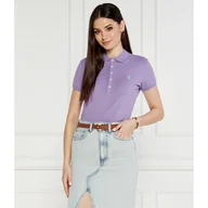 Koszulki i topy damskie - POLO RALPH LAUREN Polo Julie Slim Fit pique - miniaturka - grafika 1