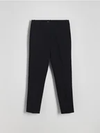 Spodnie damskie - Reserved - Spodnie cygaretki w kant - czarny - miniaturka - grafika 1