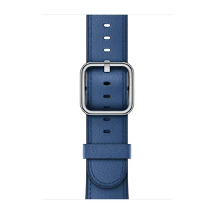 Apple Skórzany pasek z klamrą klasyczną w kolorze szafirowym do koperty 42mm / 44mm / 45mm / 46mm / 49mm - rozmiar M/L - Akcesoria do smartwatchy - miniaturka - grafika 1
