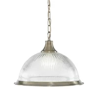 Lampy sufitowe - Searchlight Lampa wisząca American Diner, 1-pkt. mosiądz - miniaturka - grafika 1