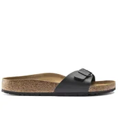 Klapki i japonki damskie - Klapki Birkenstock Madrid 40793 - czarne - miniaturka - grafika 1