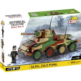 Cobi 2287 Czołg Sd.Kfz. 234/2 Puma Samochód Opancerzony 470 El. - Klocki - miniaturka - grafika 1