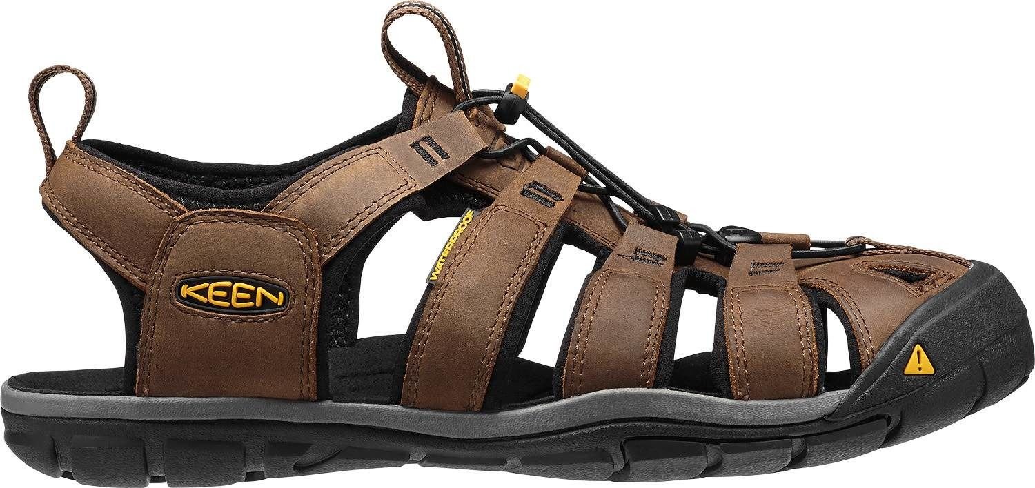 Keen Sandały męskie Clearwater CNX Leather Dark Earth/Black r. 44.5 1013106