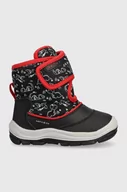 Buty dla chłopców - Geox śniegowce dziecięce kolor czarny - miniaturka - grafika 1