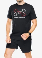 Koszulki i topy damskie - Koszulka bawełniana Under Armour GL Foundation SS - black/red/white - miniaturka - grafika 1