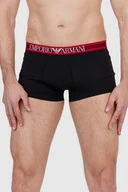 Majtki damskie - EMPORIO ARMANI Czarne i czerwone bokserki z logo 3 pack - Emporio Armani - miniaturka - grafika 1