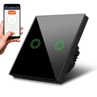 Żarówki LED - Maclean Dotykowy włącznik światła podwójny Wi-Fi SMART MCE714B Czarny - miniaturka - grafika 1