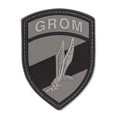 Odzież taktyczna i umundurowanie - 101 Inc. - Naszywka 3D - GROM - Szary - 444130-7072 - miniaturka - grafika 1