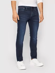 TOMMY HILFIGER Jeansy Core Bleecker MW0MW15593 Granatowy Slim Fit - Spodnie męskie - miniaturka - grafika 1