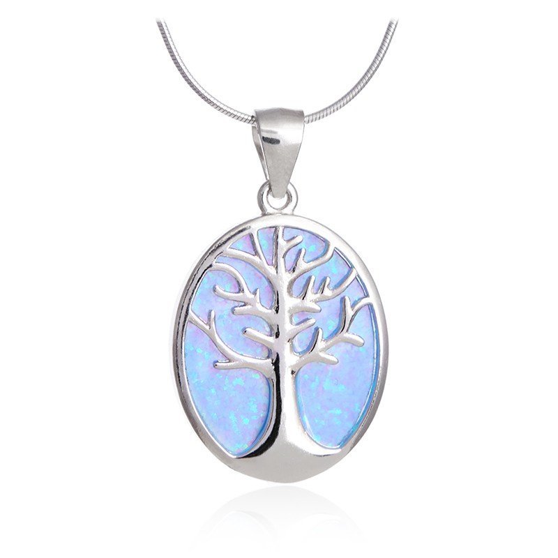 ankabizuteria.pl Zawieszka srebrna DRZEWKO SZCZĘŚCIA z niebieskim op