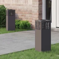 Lampy ogrodowe - vidaXL Słoneczna LED lampa na ścieżkę Jodełka 2 pcs Czarny - miniaturka - grafika 1