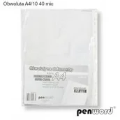 Przekładki do segregatorów - Penword Obwoluta A4 krystaliczna 40 mic 10 szt. - miniaturka - grafika 1