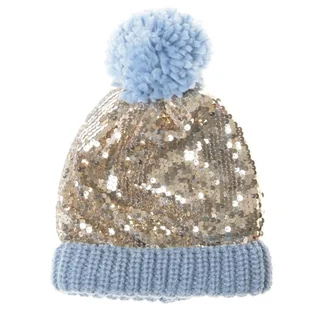 Rockahula Kids - Czapka Zimowa Shimmer Sequin Blue 3 - 6 Lat - Czapki dla dzieci - miniaturka - grafika 1