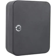 Szafki na klucze - 20-cyfrowa zamykana szafka na klucze, skrzynka do przechowywania kluczy do domu, biura, mieszkania (czarna, zamykana) - miniaturka - grafika 1