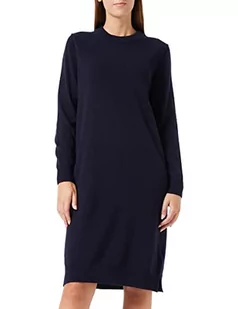 GANT Damska sukienka D1. Superfine Lambswool Dress sukienka, Evening Blue, L - Sukienki - miniaturka - grafika 1