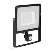 Lampy ogrodowe - V-tac Naświetlacz 50W 4000K SAMSUNG LED z czujnikiem VT-50-S 470 - miniaturka - grafika 1
