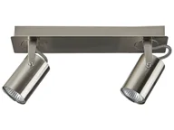 Lampy sufitowe - Lampa Sufitowa Metalowa Srebrna Klip! - miniaturka - grafika 1