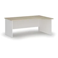 Biurka - Biurko narożne PRIMO WHITE, 1800 x 1200 mm, prawe, biały/dąb naturalny - miniaturka - grafika 1