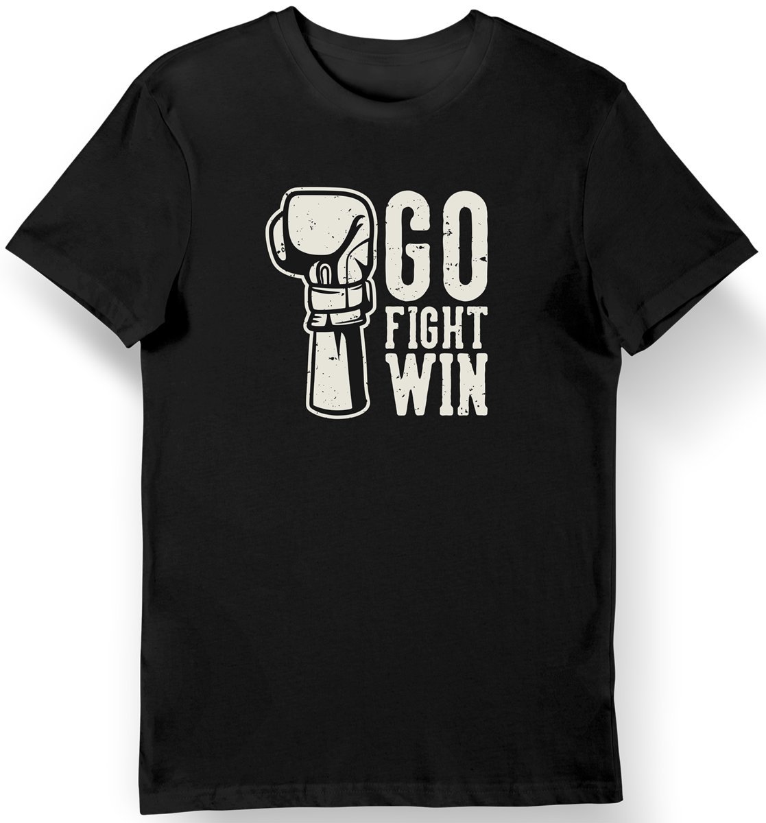 Koszulka męska dla boksera z napisem 