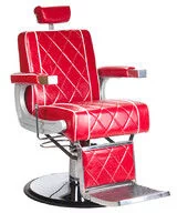 Fotele fryzjerskie - Barbiero Fotel barberski ODYS BH-31825M Czerwony BH-31825M/184 - miniaturka - grafika 1