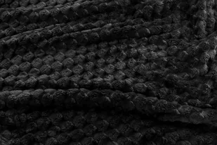 Koc 70 x 160 Flanelowy Design Cindy6 Czarny - Koce - miniaturka - grafika 4