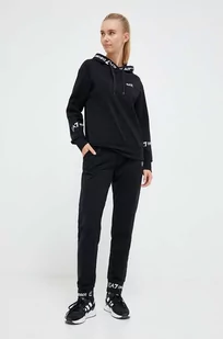 EA7 Emporio Armani dres damski kolor czarny - Dresy damskie - miniaturka - grafika 1