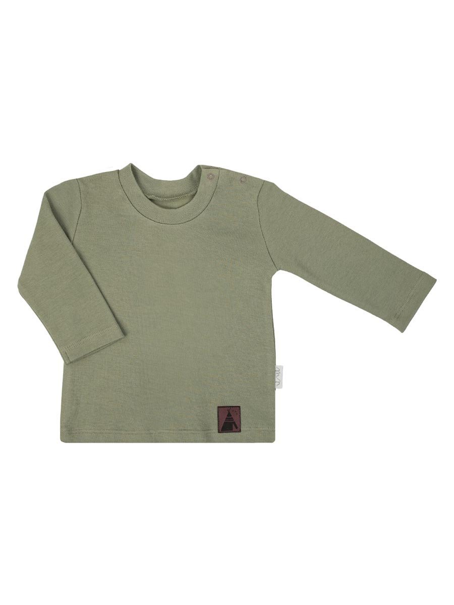 Chłopięca Bluzka bawełniana długi rękaw Zielona, Nicol,r.122