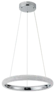 Lampy sufitowe - Vigo - lampa wisząca 1 płomienna LED chrome. - miniaturka - grafika 1